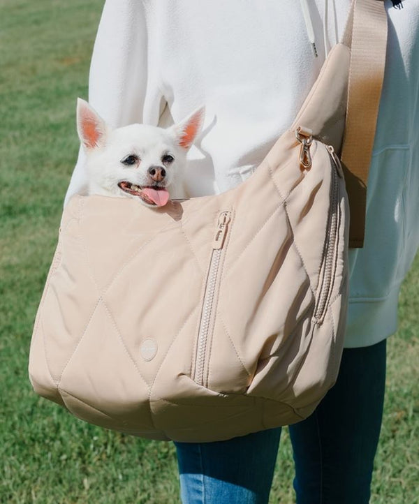 Hundetasche Crossbody, Latte