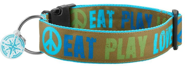 Halsband EAT PLAY LOVE, Oliv