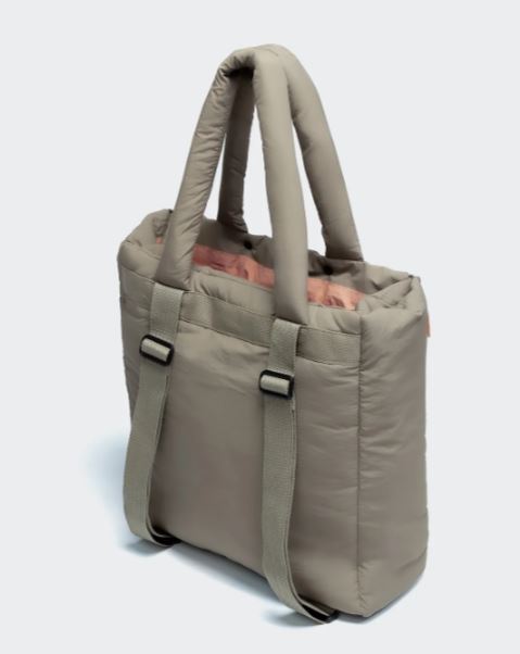 Hundereisebett & tote Bag AKTIV Puffer Khaki/Peach