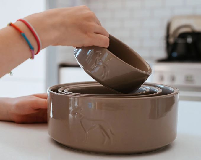 Keramik-Napf Osby, Glazed beige