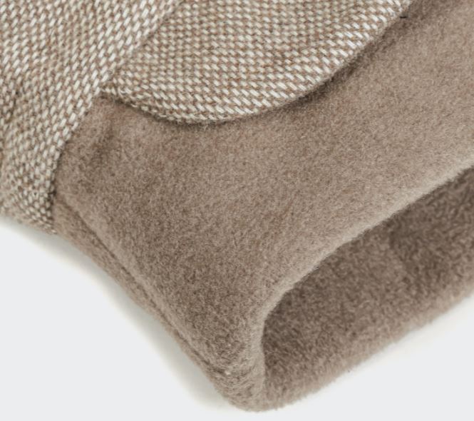 Hundemantel Brooklyn Dackel, Tweed Beige