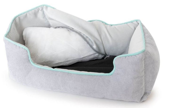 Hundebett Star grau mint