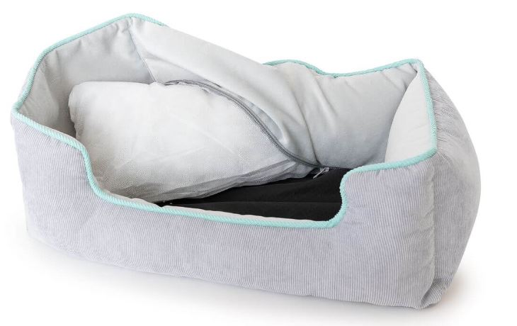 Hundebett Star grau mint