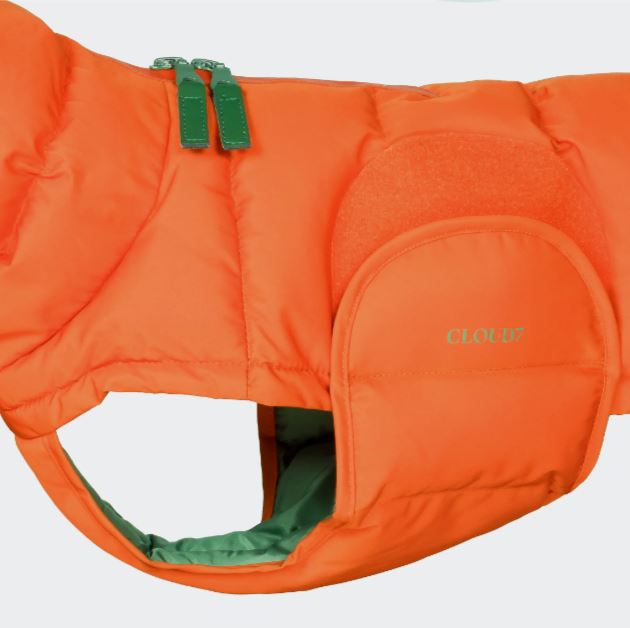 Hundemantel Alaska für Französische Bulldoggen, Burnt Orange