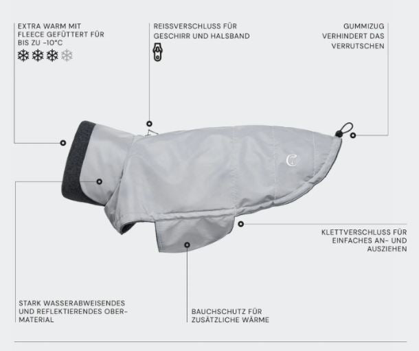 Hundemantel Brooklyn Dacke, Reflective