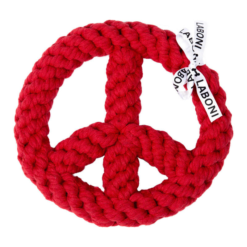 Hundespielzeug Paulchen Peace, Rot