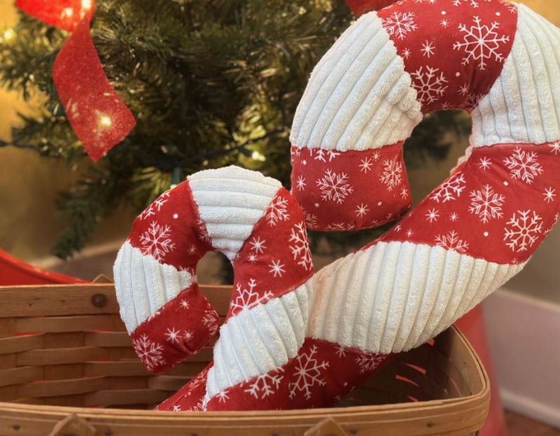 Zuckerstange Jingle All The Way aus Plüsch