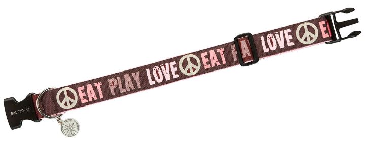 Halsband EAT PLAY LOVE, Choco-Rosa