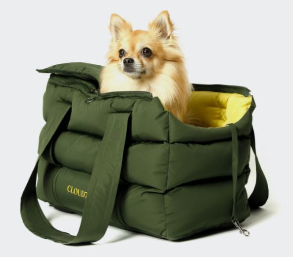 Hundetasche Montreal, Olive-Gelb