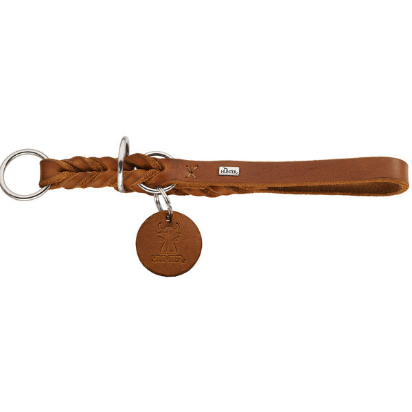 Dressurhalsband Solid Education Cognac