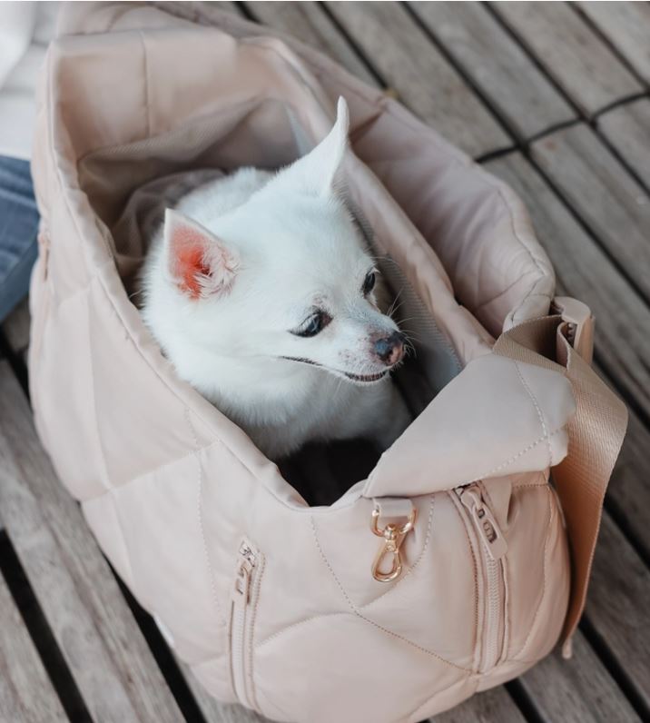 Hundetasche Crossbody, Latte