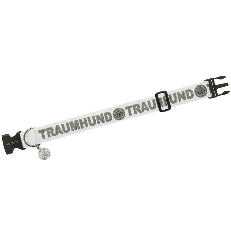 Halsband TRAUMHUND, Weiss/Olive