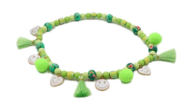 Hunde Schmuck- und Zeckenkette Yojas Green