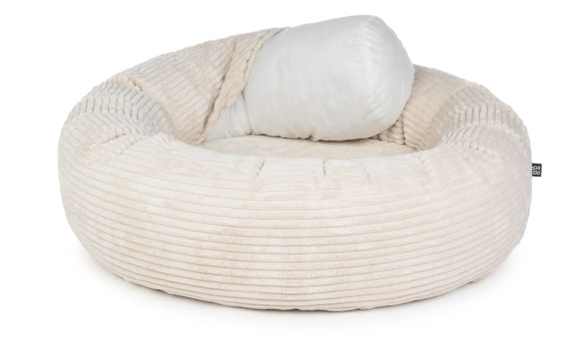 Hundebett Donut, K-Nax, Cord Creme