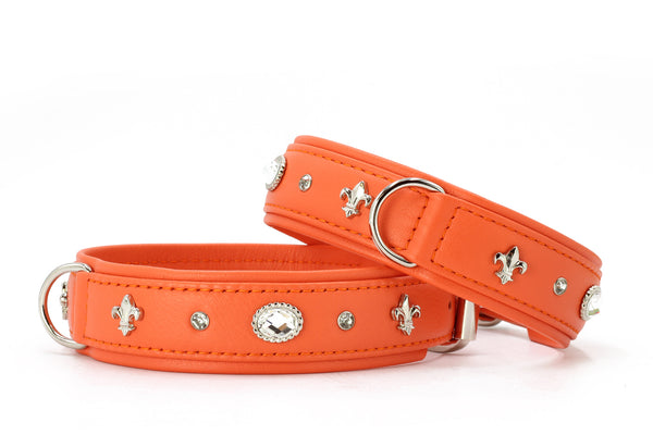 Halsband Diamond Sommer Edition, Orange / Silber