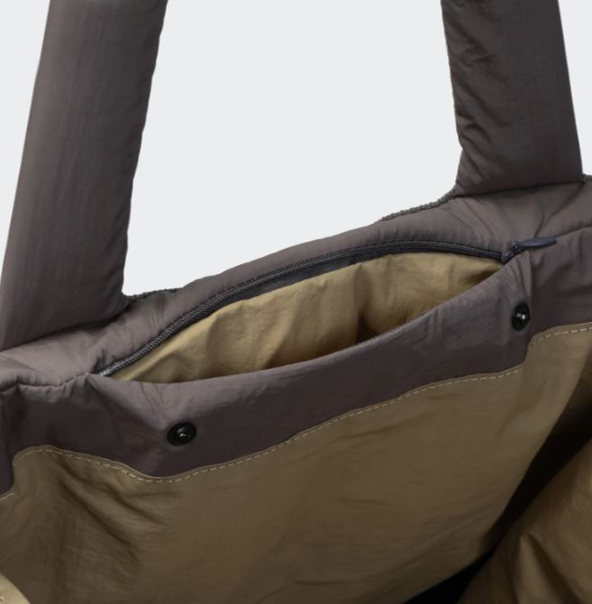 Hundereisebett & tote Bag AKTIV Puffer Dark Grey/Khaki