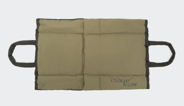 Hundereisebett & tote Bag AKTIV Puffer Dark Grey/Khaki