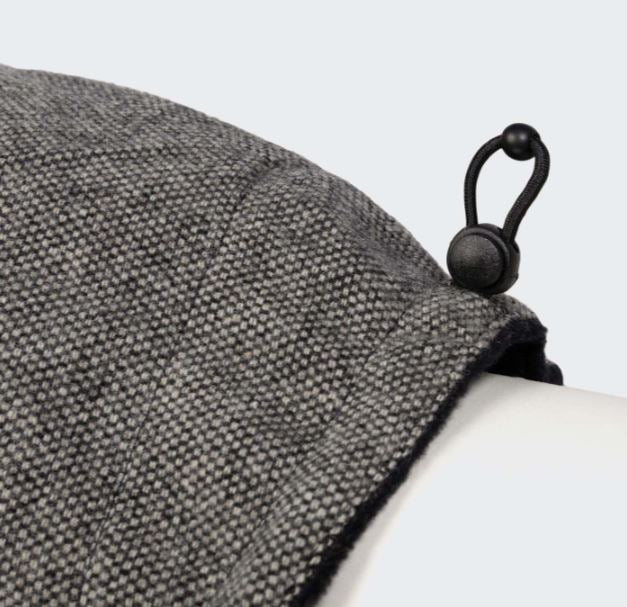 Hundemantel Brooklyn Long, Tweed Black