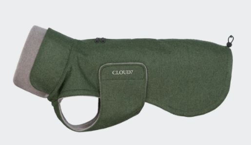 Hundemantel Brooklyn Long, Flanell Fern Green