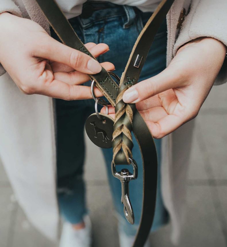 Verst. Führleine Solid Education, Oliv, 13/200