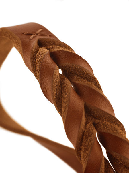 Dressurhalsband Solid Education Cognac