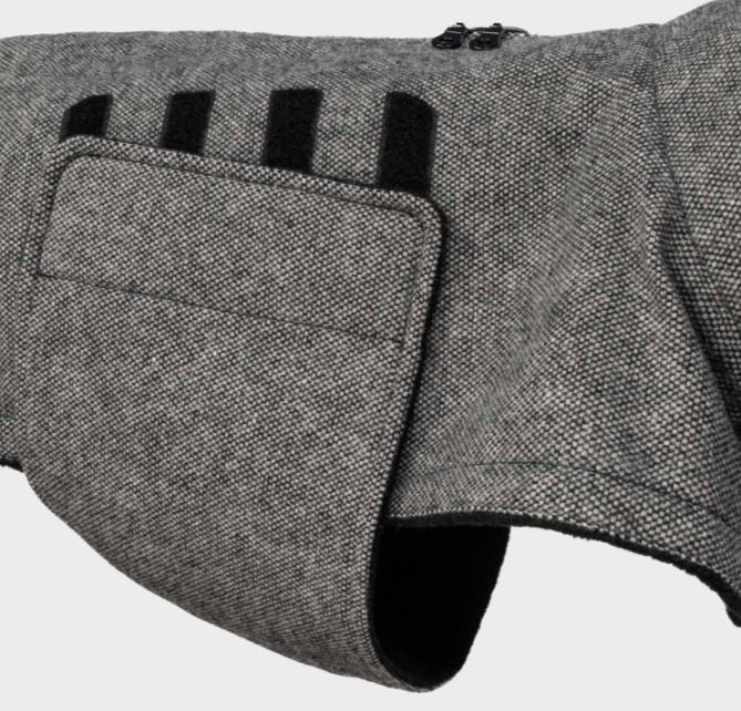 Hundemantel Brooklyn Long, Tweed Black