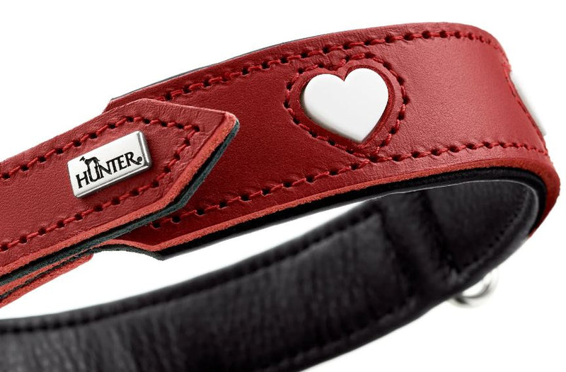 Halsband Love, Rot mit Herzen