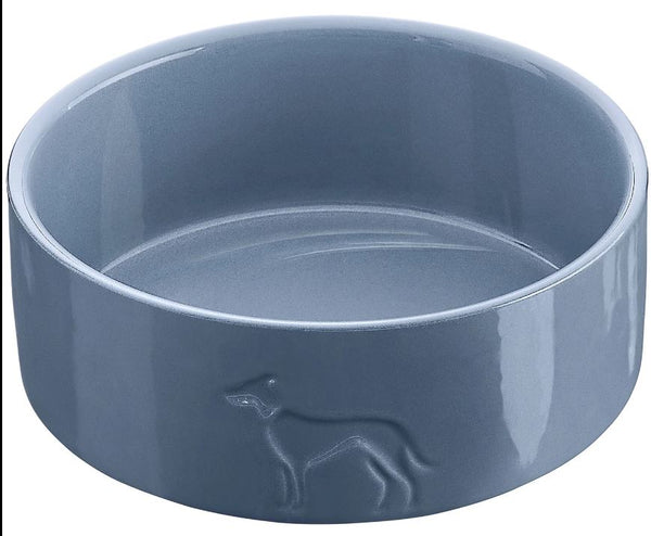 Keramik-Napf Osby, Glazed Taubenblau