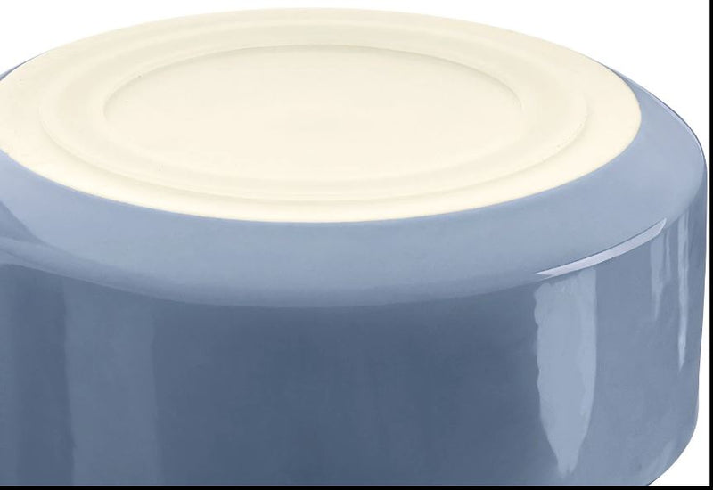 Keramik-Napf Osby, Glazed Taubenblau