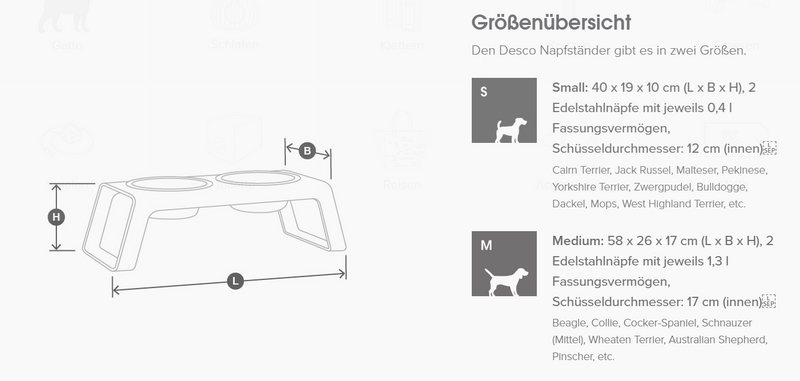 Napfständer Desco ALU