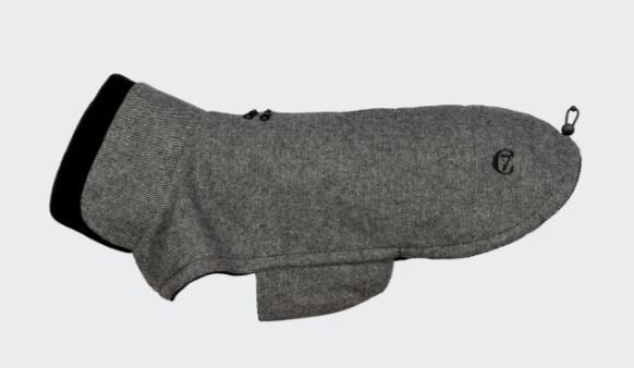 Hundemantel Brooklyn Long, Tweed Black