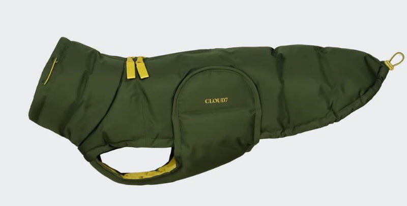 Hundemantel Alaska PRO für Dackel, Olive