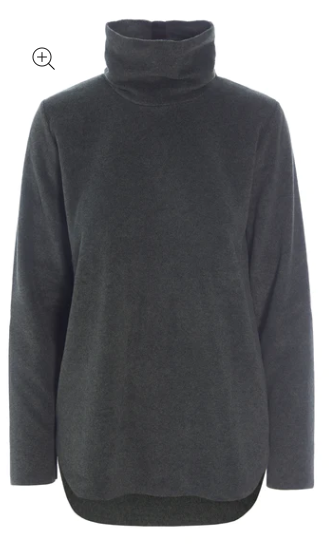 Fleece Pullover, Soft Black