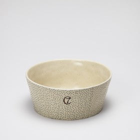 Ceramic Bowl YOJI Dots, creme