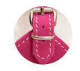 Harness aus leder, pink