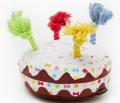 Happy Birthday Cake aus Plüsch mit Seilkerzen – Bild 4