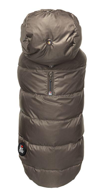 Daunenmantel für Bulldoggen Deep Taupe