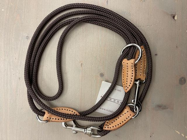 Tauleine mit Leder Tabacco