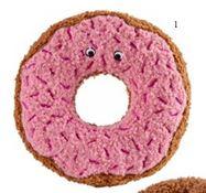 Hundespielzeug Belem, Donut, Rosa- Braun