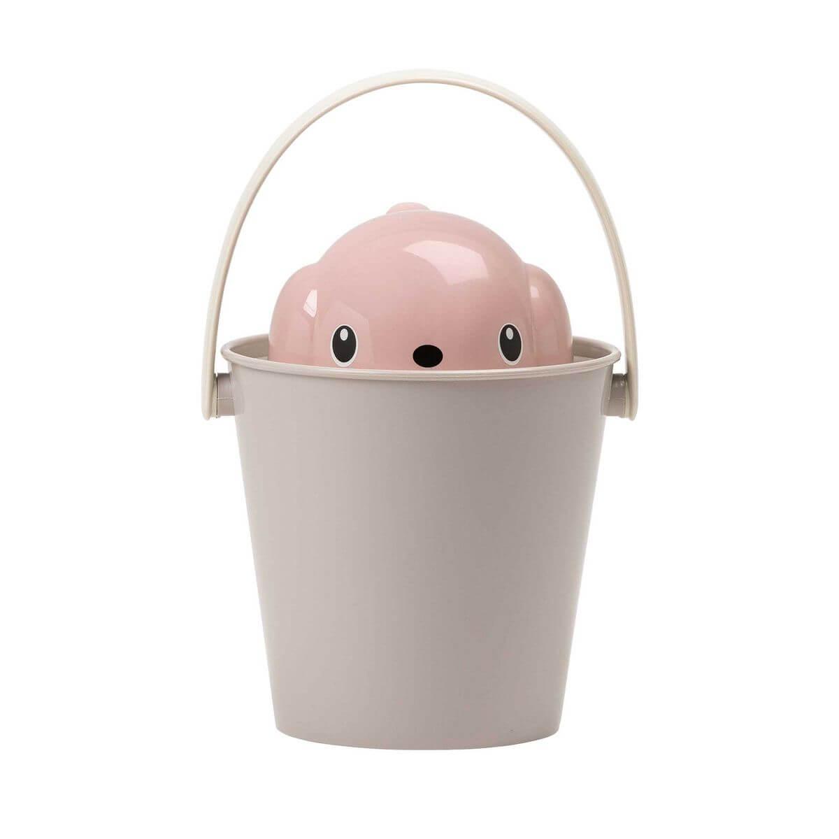 Futter Aufbewahrungsbox Grau/Pink