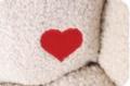 Hundebett Lief Rechteck mit Herz, Beige – Bild 2
