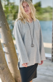 Pullover mit kleinem V-Ausschnitt Sand – Bild 2