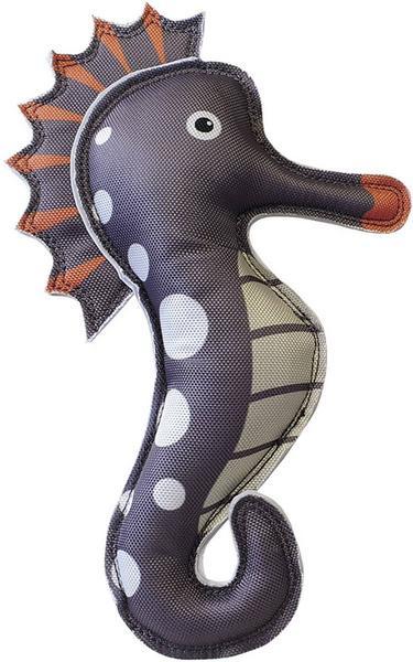 Seepferd aus Stoff, schwimmt Grau
