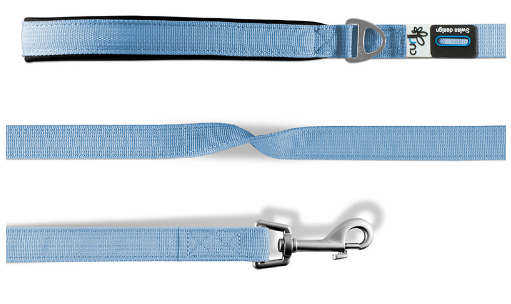 Curli Basic Nylon Führerleine Skyeblue