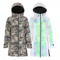 Damenregenmantel reflektieren Camo – Bild 2