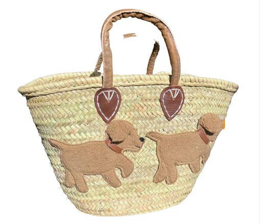 Große Korbtasche BOBBY mit Ledertasche innen