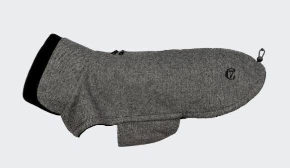 Hundemantel Brooklyn Long, Tweed, Black