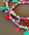 Hunde Schmuck- und Zeckenkette Türkis – Bild 2