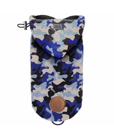 Regenmantel Camo Blau