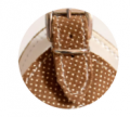 Tauleine mit Leder Pois Beige – Bild 2